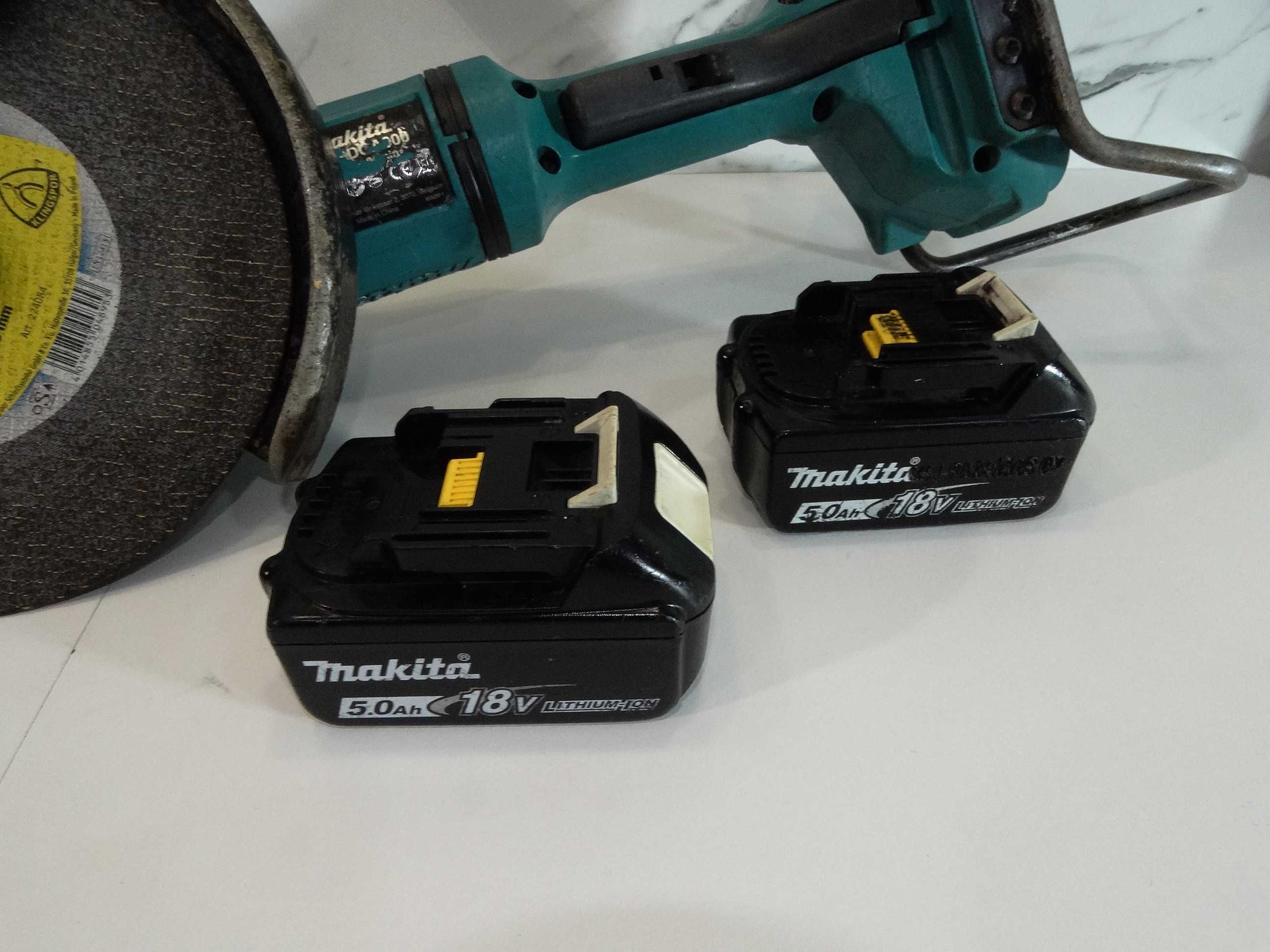 Промо - Makita DGA 900 / 2 x 5.0 Ah - Ъглошлайф 230 мм