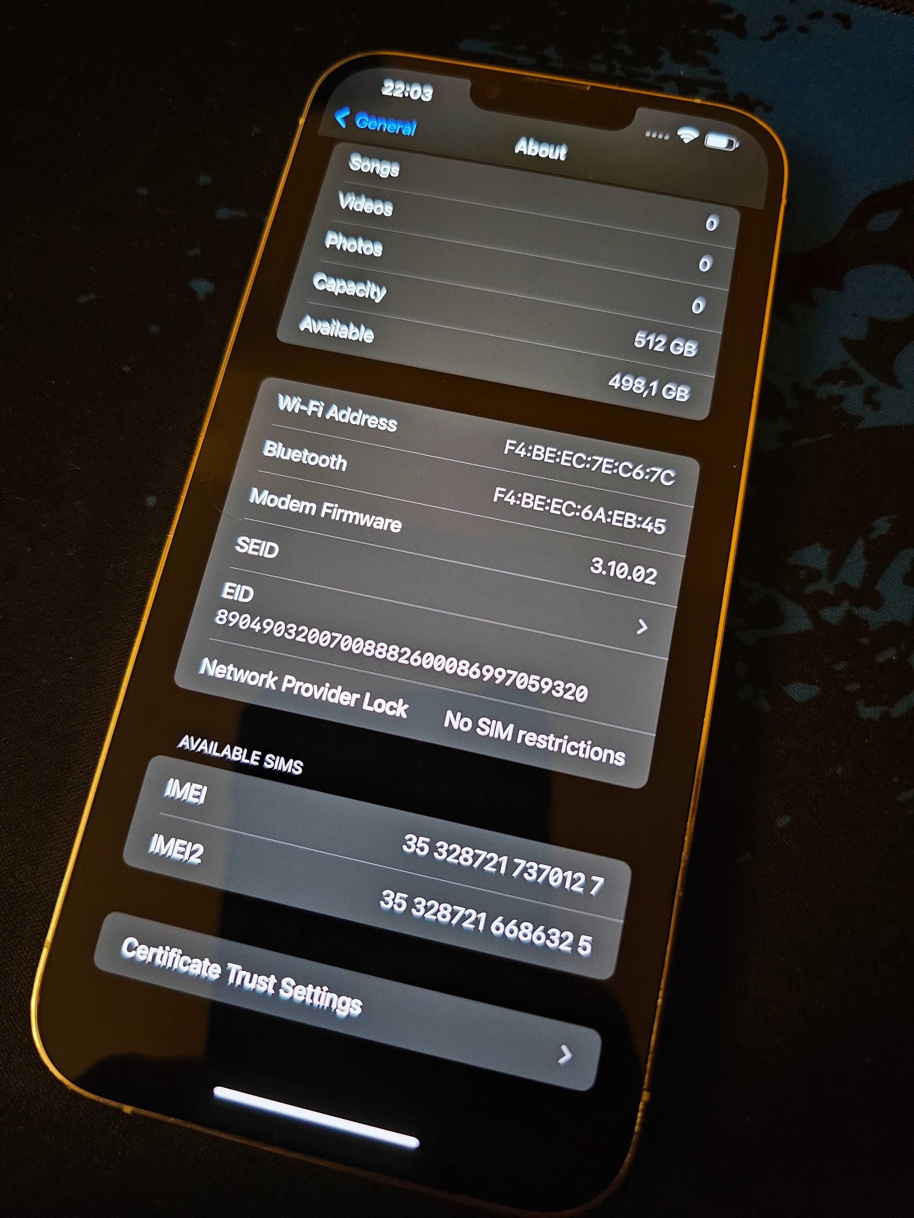 iPhone 13 Pro Max 512GB Silver! Чисто нова батерия - 100%!