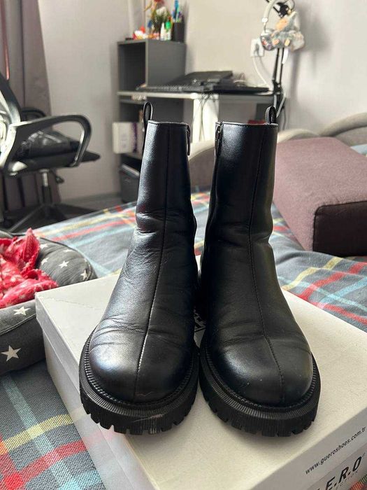 Зимние сапоги из натуральной кожи