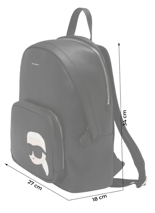 Rucsac Karl Lagerfeld original nou piele ghiozdan Karl Lagerfeld negru