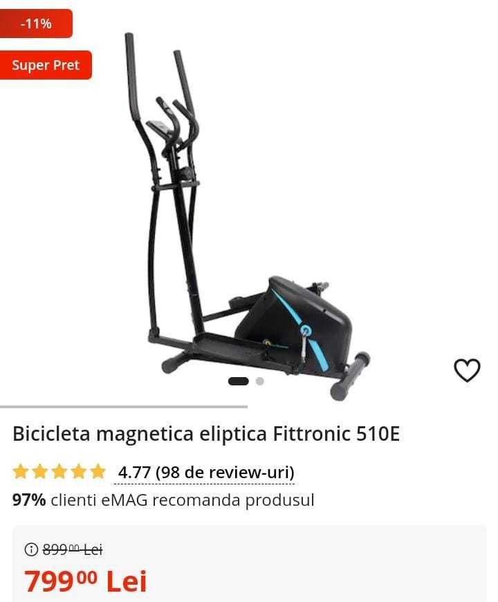 Bicicletă eliptică Fittronic 510E