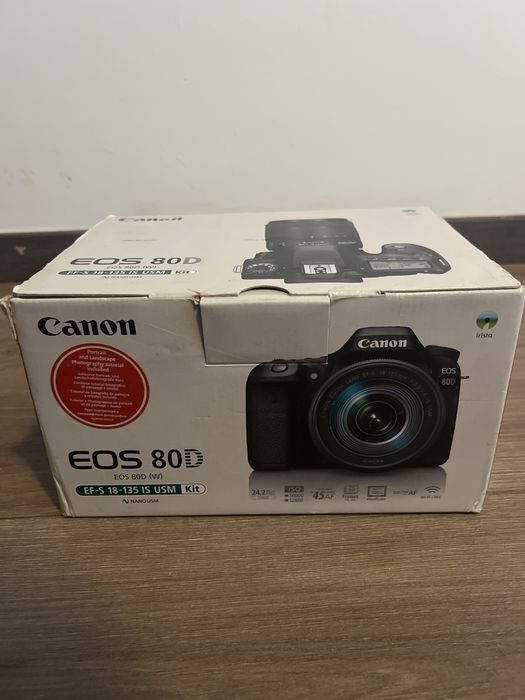 Cutie originala canon eos 80d+ manual instructiuni sigilat