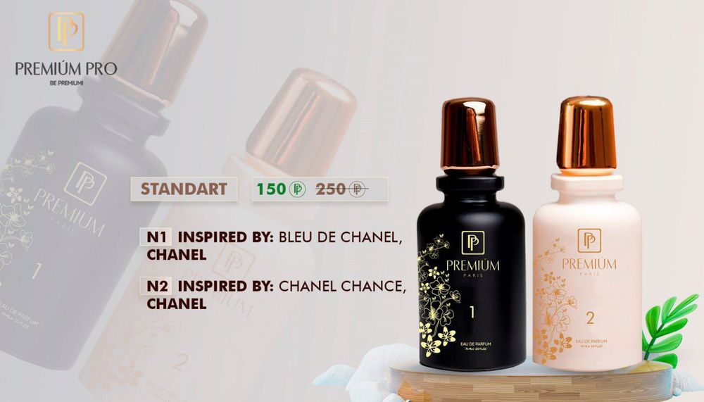 Парфюм PREMIUM paris оригинал. 2 шт на одной упаковке 150 мг