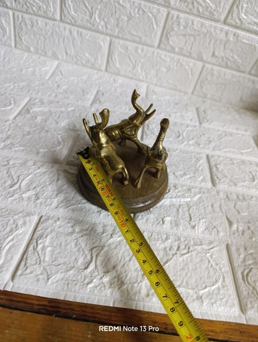 Статуетка бронзови слончета за късмет