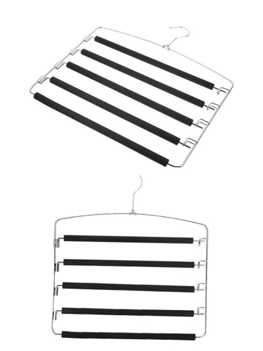 Многослойная вешалка для брюк, экономит место в шкафу i18