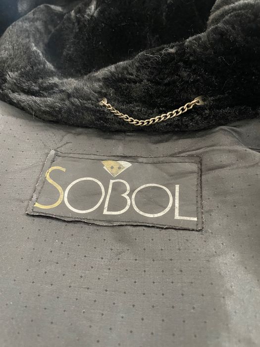 Blana SOBOL negru cu gri