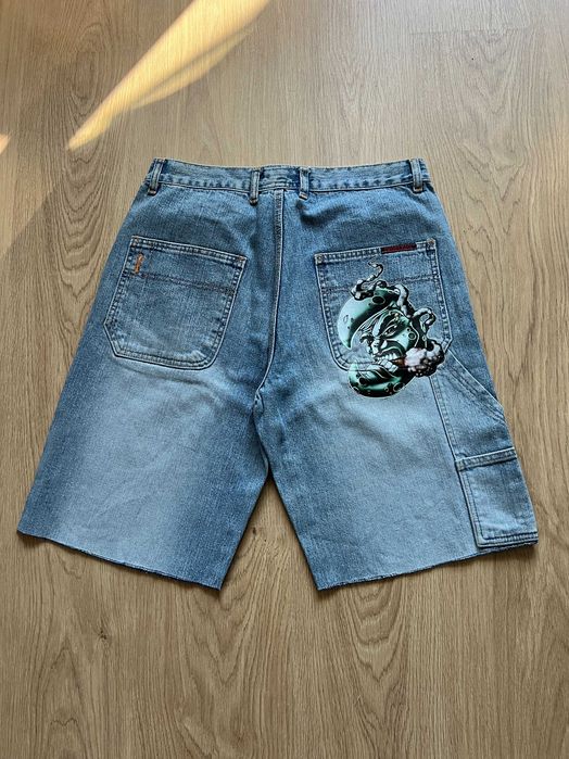 pantaloni stil blind evisu y2k baggy