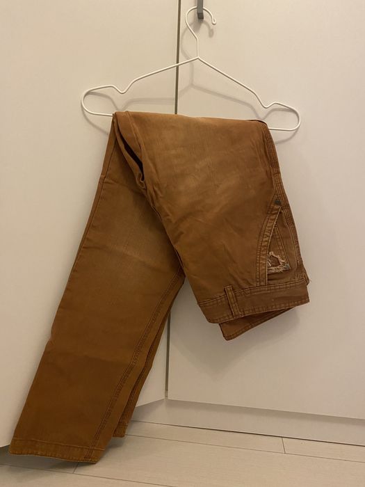 Pantalon cargo tip worker maro Pull and Bear marime 32