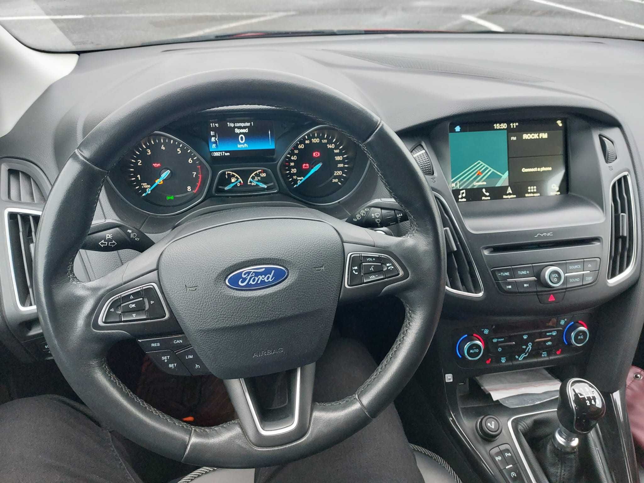 Ford Focus EcoBoost 125Cp, an fabricatie 2018, cu 39500 km parcursi.