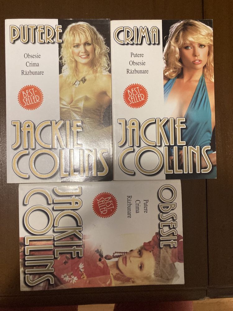 3 Romane Jackie Collins, Obsesie, Putere, Crims