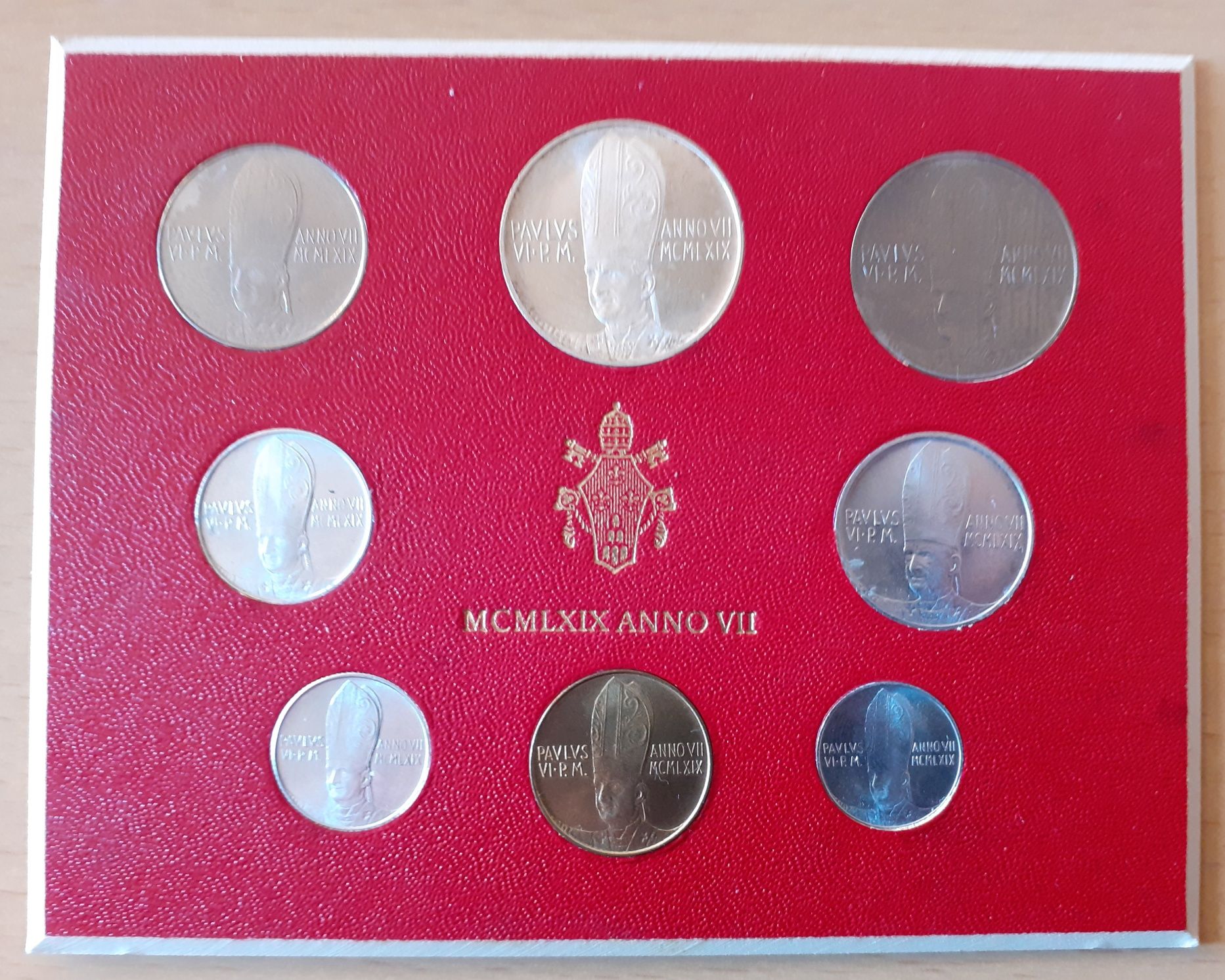 Set monede argint anul 1969  "Citta del Vaticano"