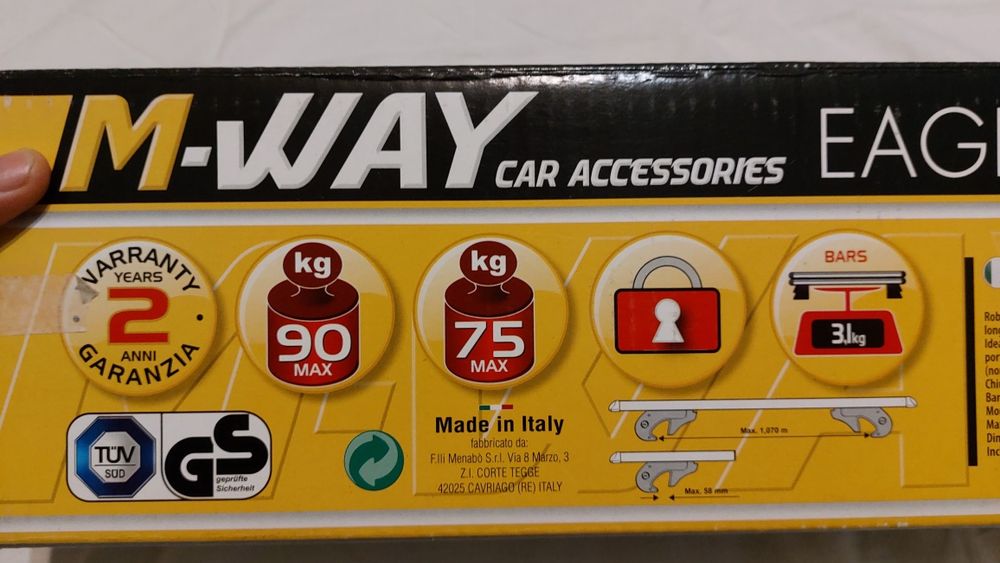 Напречни греди за автомобилен багажник универсални