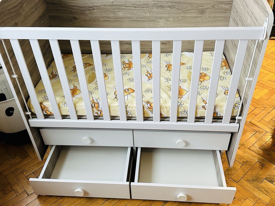Бебешка кошара 60x120 см + чисто нов матрак