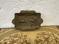 Стара френска отливка птици поднос