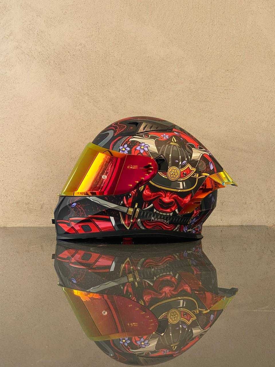 Б\У Шлем ILM Z501 Armour Red + Перчатки Vemar