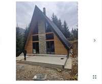 Casa modulara,cabana a frame case pe structura metalica