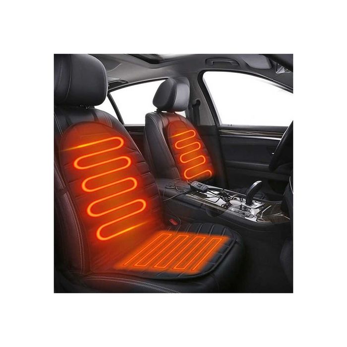 Husa scaun auto cu incalzire 12v "PREMIUM LUX"