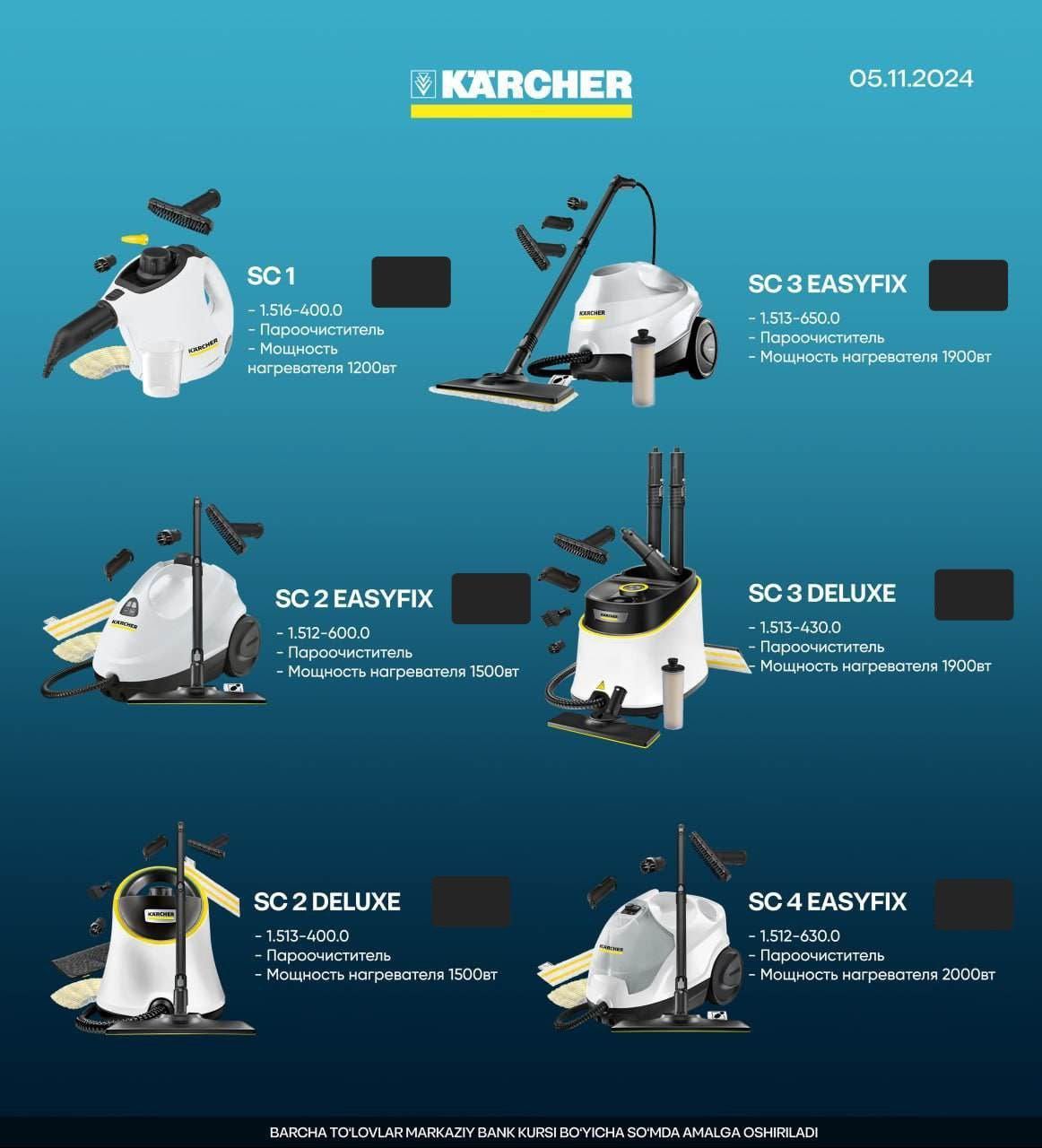 Пароочиститель KARCHER SC 1... +доставка по городу