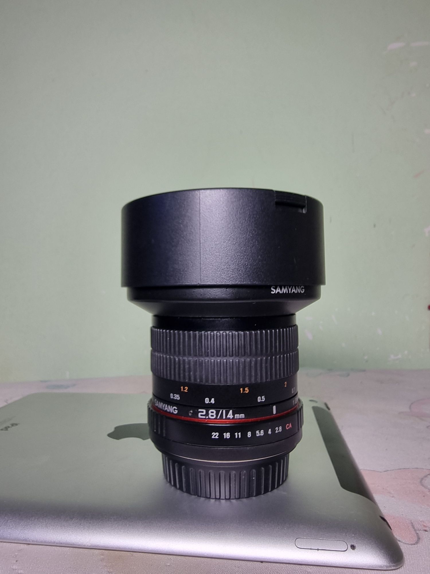 SAMYANG 14 MM 2.8 canon aparatlarga tushadi
