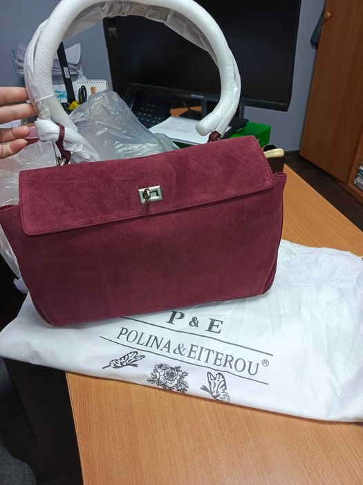 Сумка из натуральной замши