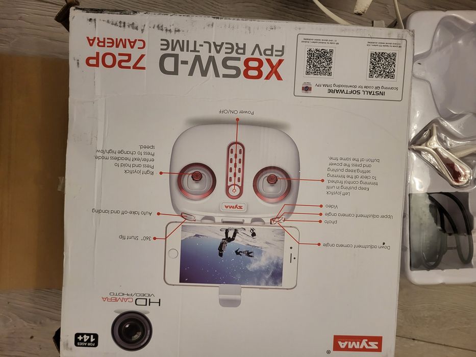 Продам дрон квадрокоптер Syma X8SW-D с FPV-камерой 720P.