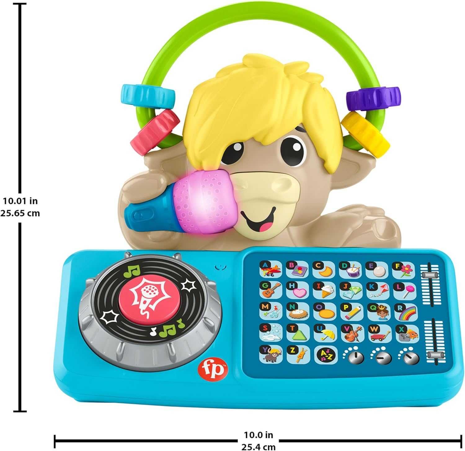 Fisher-Price Baby Интерактивна играчка за бебета 9+ месеца, A to Z