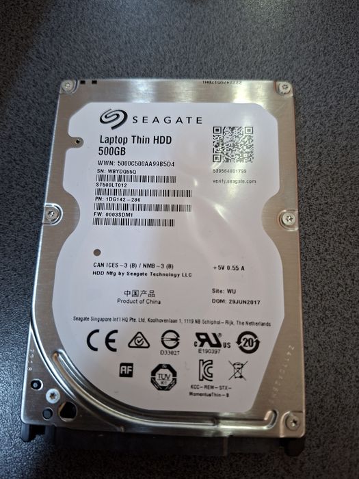 HDD Laptop Segate 500Gb slim sata3