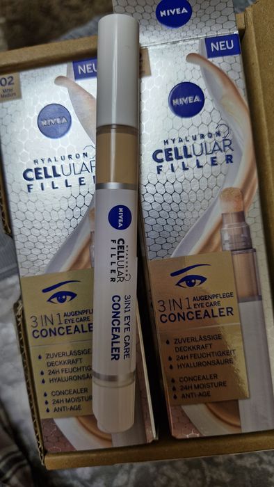 Corector Hidratant pentru Ochi Nivea Cellular 3 in 1, Medium 4 ml
