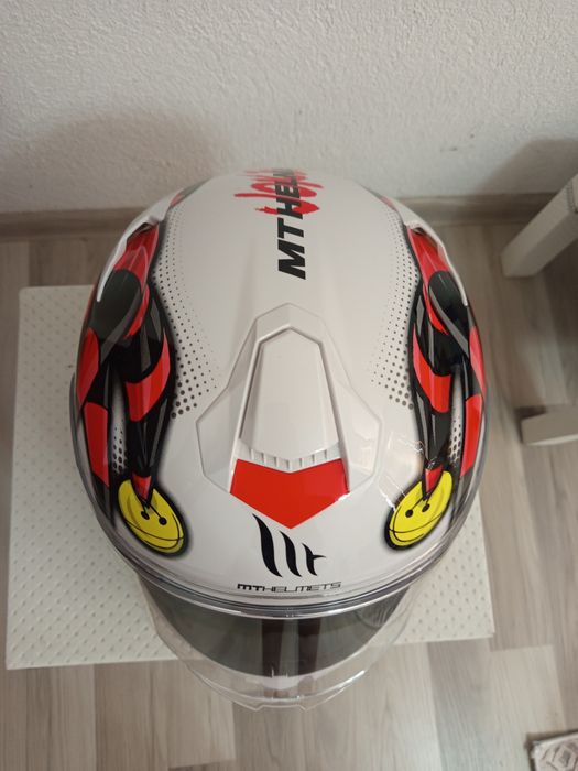 Каска за мотор, дизайн жокера, размер М