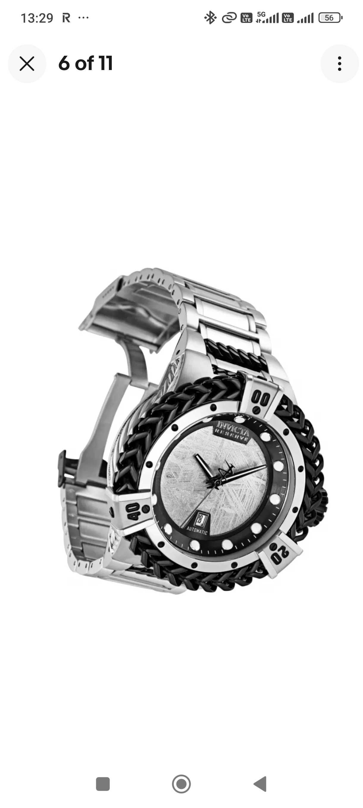 Invicta reserve Hercules automatic 53 mm meteorite