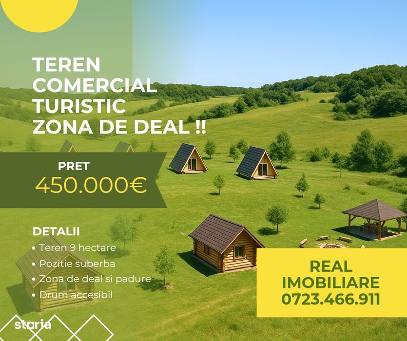 Teren comercial turistic Granjdana Vernesti !!