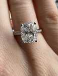 Inel moissanite 3 CT