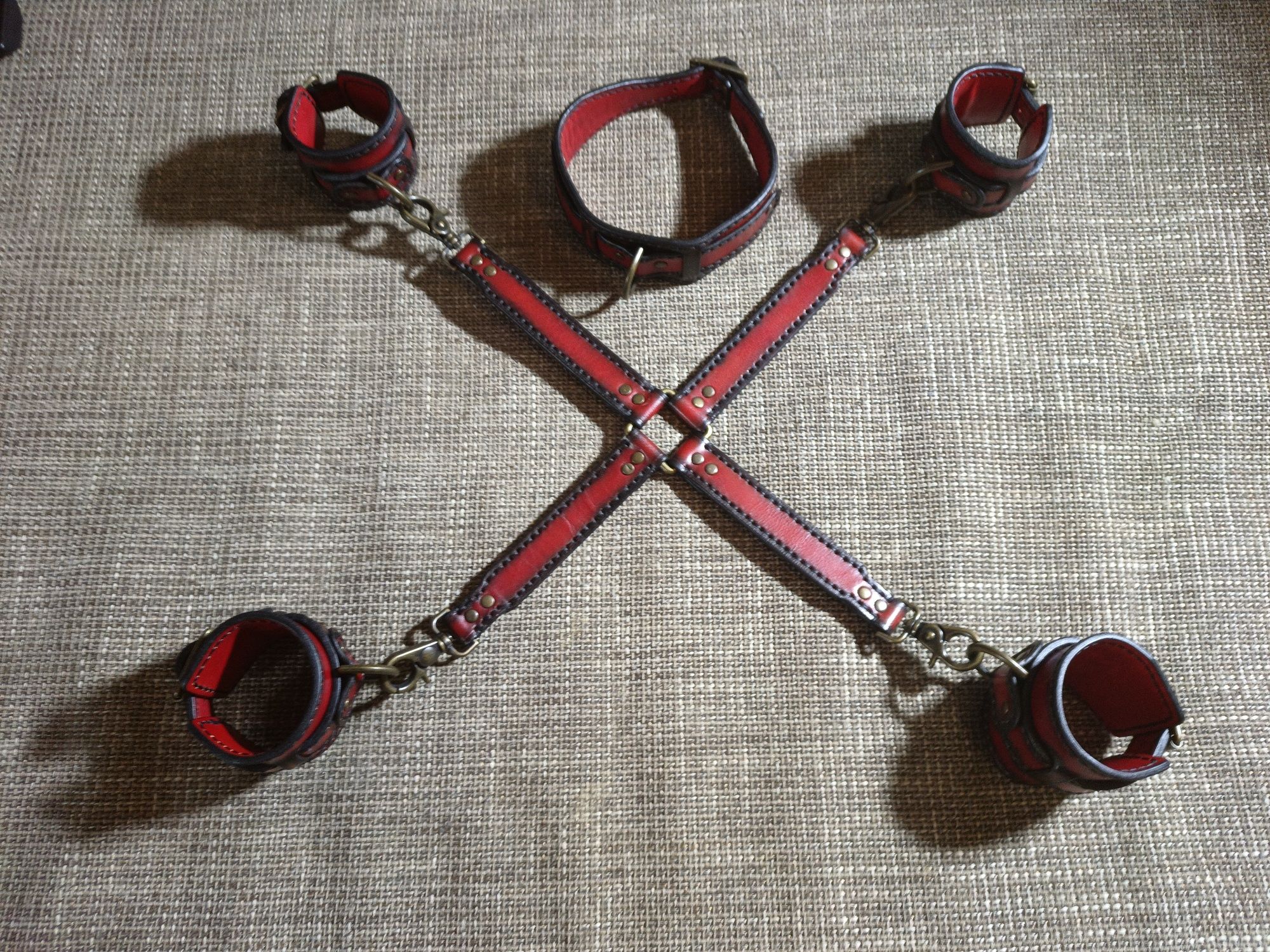 Set bondage, fetish, BDSM piele naturală, handmade