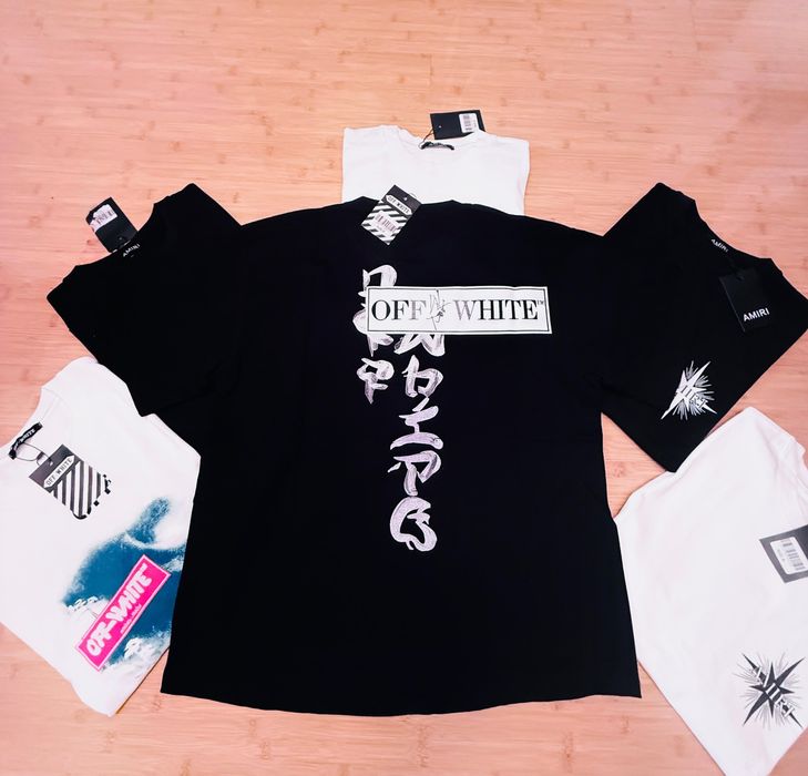Tricou Off-White Unisex Model Negru