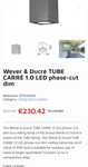 Corp de iluminat Wever & Ducré Tube Carré HALO 1.5 IP44 – Nou
