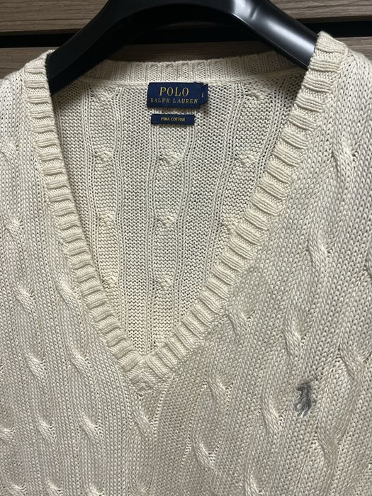POLO Ralph Lauren : Cable Knit V Neck Нов дамски пуловер размер ХЛ-2ХЛ