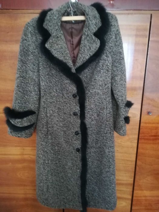 Пальто женское, драп, размер 50-52
