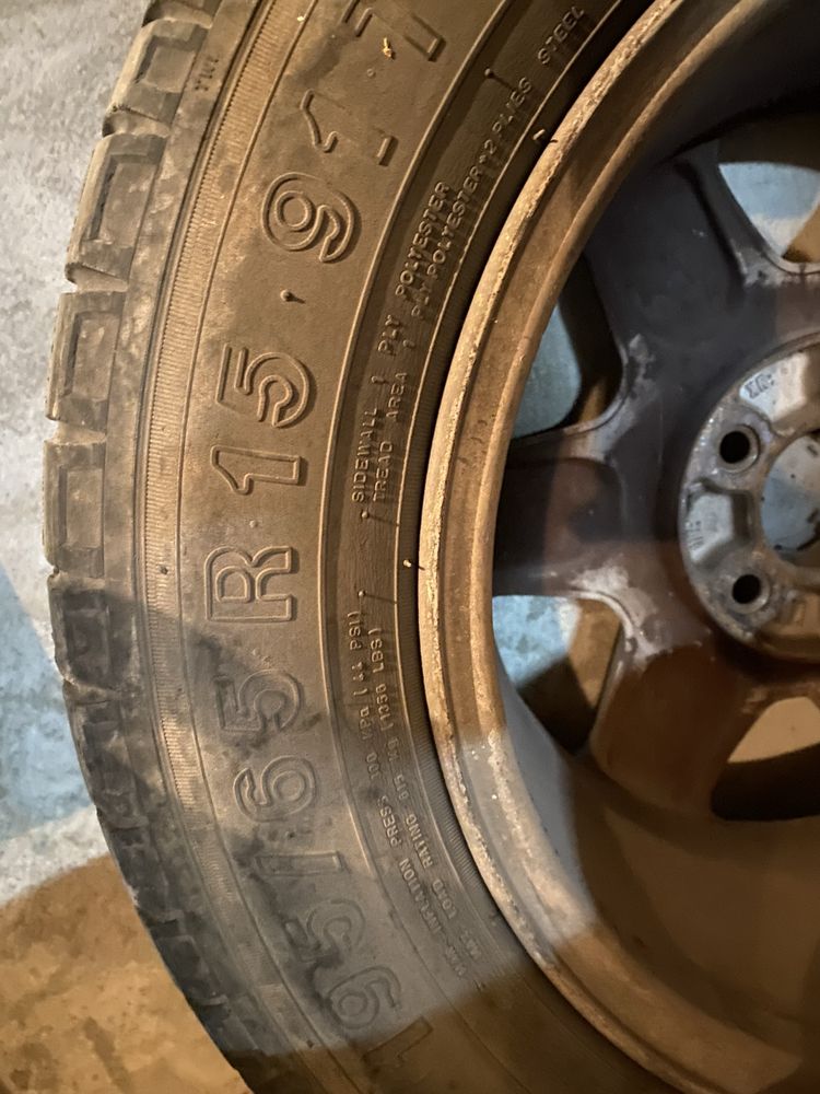 4 броя зимни гуми с лети джанти за Opel Zafira 195/65/15