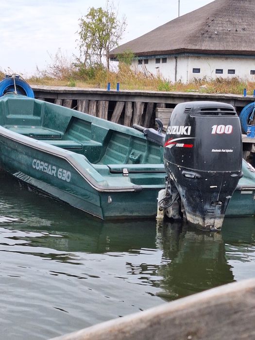 Vând Barca Corsar 630 cu motor suzuki 100
