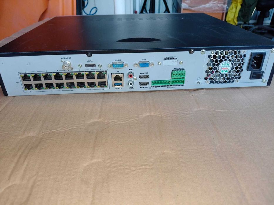 NVR 16 canale, 12MP, Hikvision DS-7716NI-I4/16P(B), 16 Tb. stocare