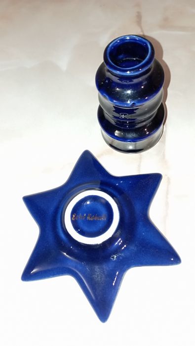 urna din portelan cobalt