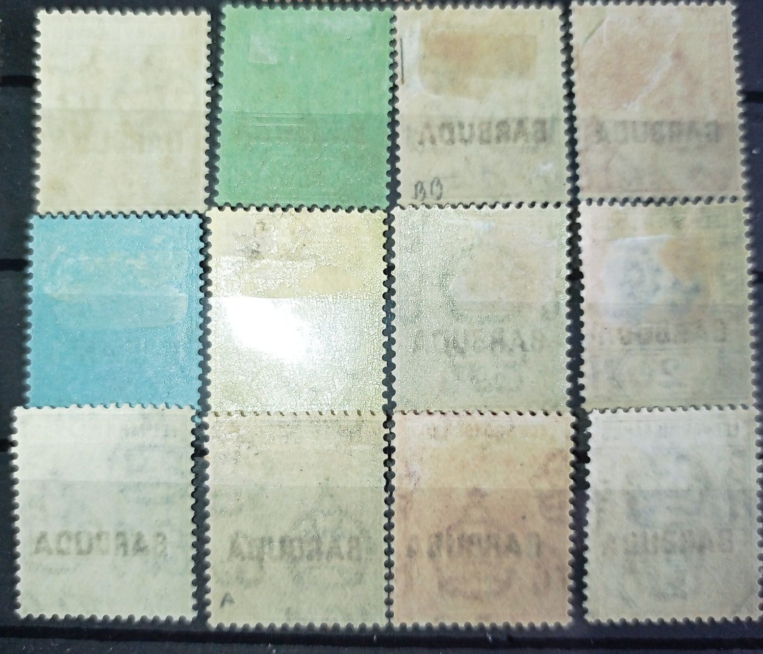 Lot timbre vechi coloni UK Anglia Antigua nestampilate