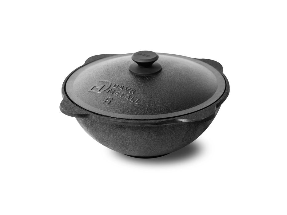 Чугунный казан от Davr Metall 8 л/Choyan qozon Davr Metalldan 8 l