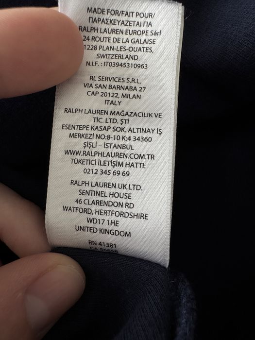 Мъжко! Чисто нова оригинална блуза с цип Polo Ralph Lauren Estate-Rib