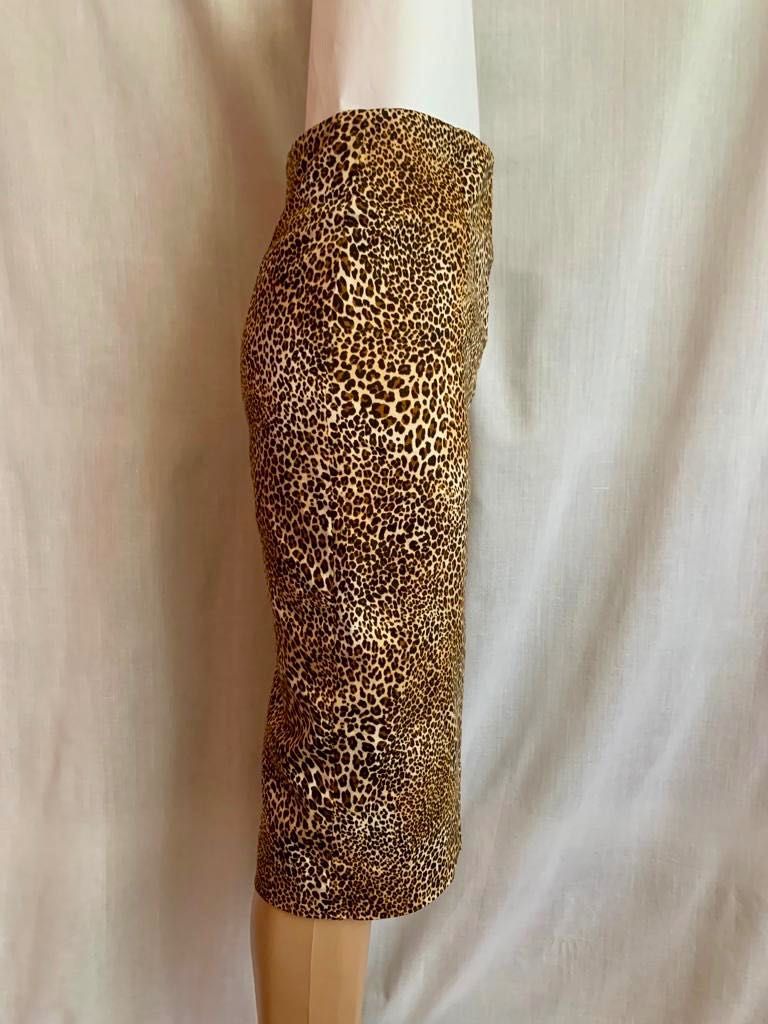 Fustă conică, model leopard Zara, Mărime XS