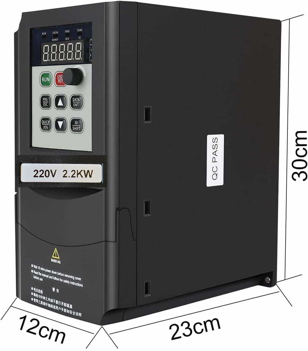 Монофазен честотен инвертор към ТРИФАЗЕН мотор 220v - 380v регулатор