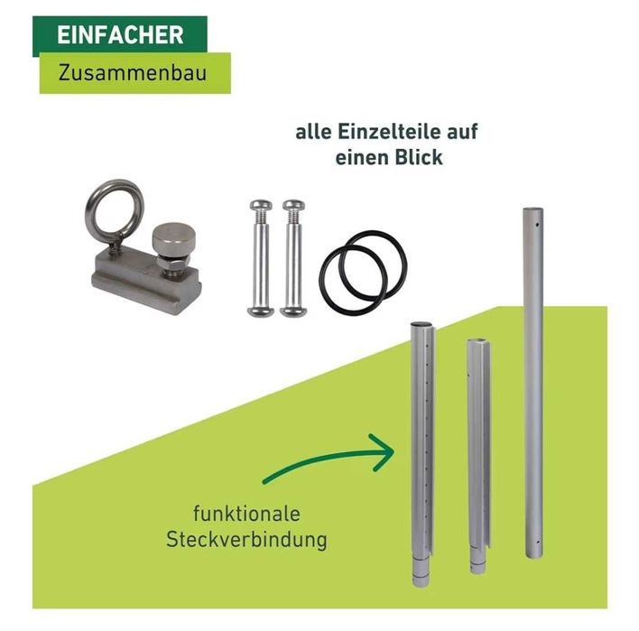Stâlp de susținere pentru copertine solare, Windhager. (NOU)