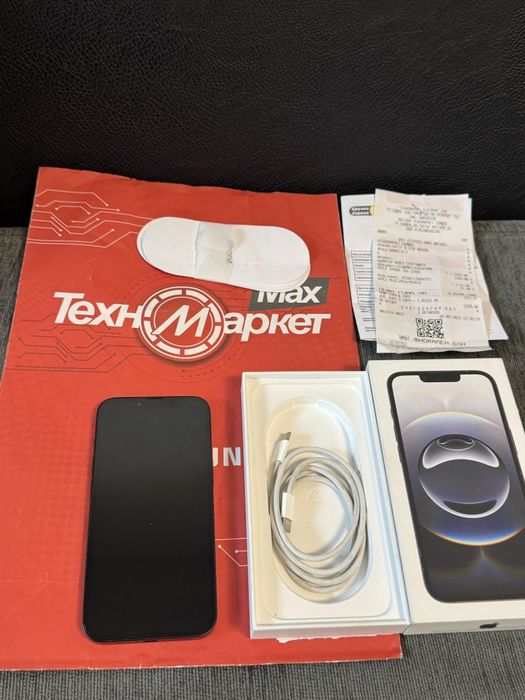 ***128GB iPhone 16e Гаранция Техномаркет 2027г. Black 16 e