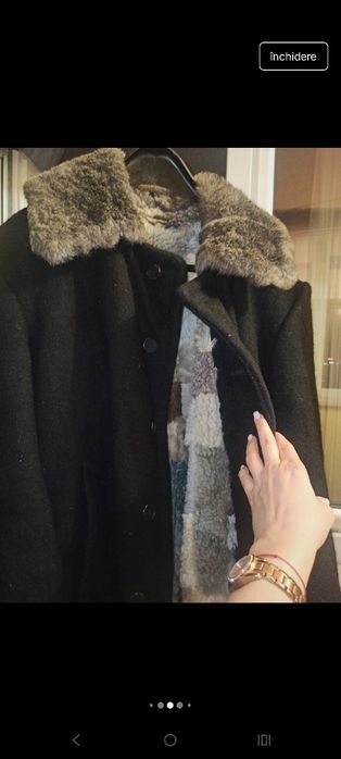 Cojoc bărbătesc tradițional autentic lână și blană, zona Harghita