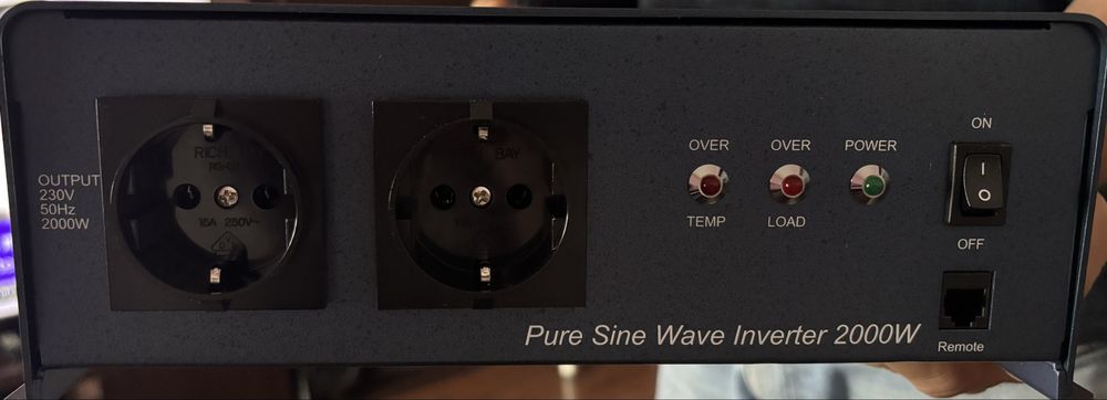 Invertor sinus pur, peak power 4000W, 2000 continuu